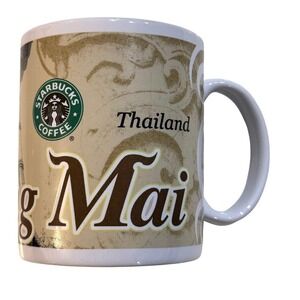 Vintage‎ Starbucks Coffee Cups Thailand Chiang Mai City International 2001 RARE